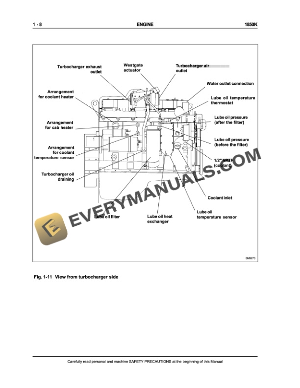 Case 1850K Crawler Dozer Service Manual 6-46480-2