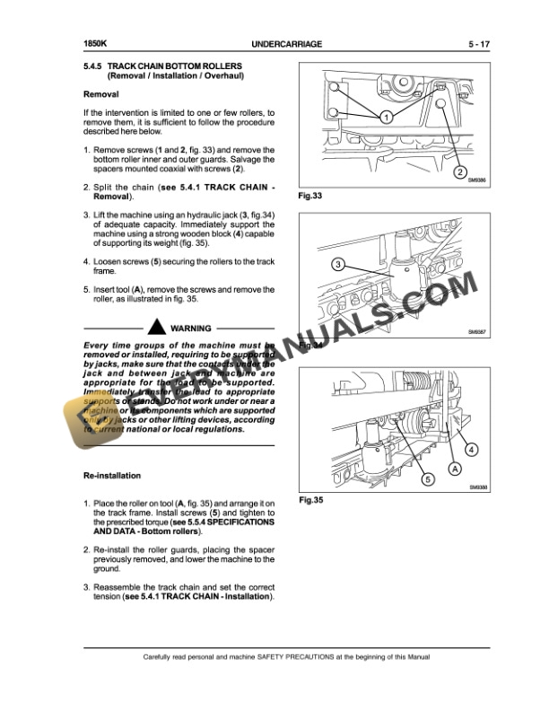 Case 1850K Crawler Dozer Service Manual 6-46480-5