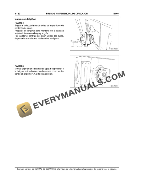 Case 1850K Tier 3 Crawler Dozer Repair Manual 87388573A ES-4