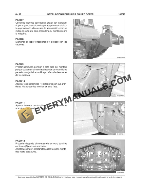 Case 1850K Tier 3 Crawler Dozer Repair Manual 87388573A ES-5