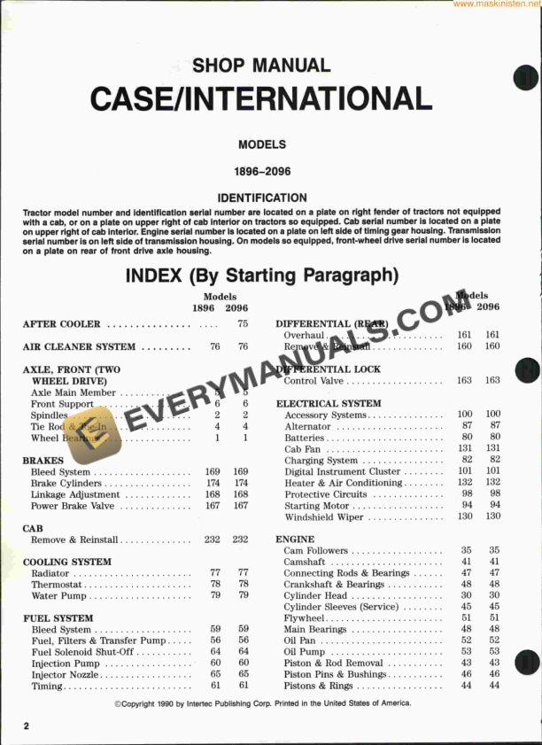 case 1896 2096 tractor shop manual 1