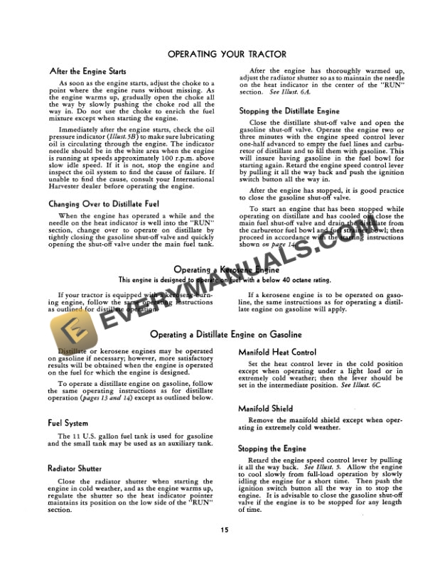 Case 200 Farmall Tractor Operator Manual 1004379R3-2