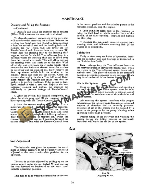 Case 200 Farmall Tractor Operator Manual 1004379R3-5