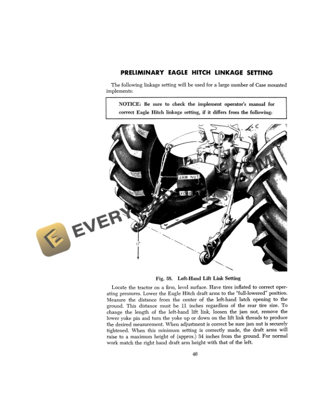 Case 200B Series Wheel Tractor Operator Manual 9-461-3