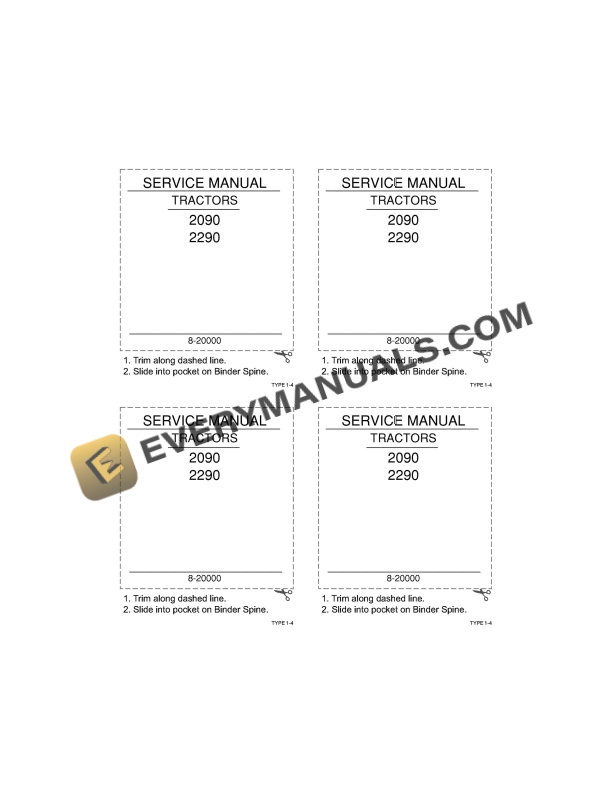 case 2090 2290 tractor service manual 8 20012 1