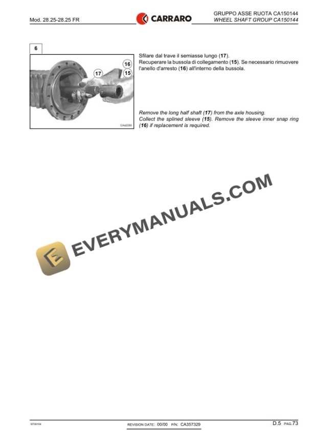 Case 21D, 121D, 221D, 321D Tractor Technical Manual 9-93140 FR-3