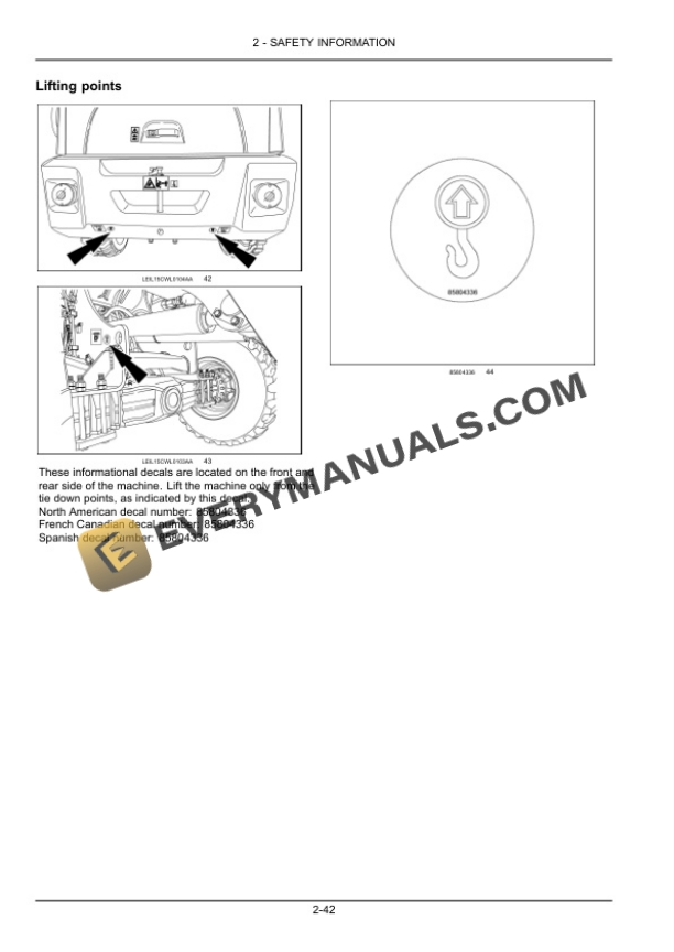 Case 21F, 121F, 221F, 321F Compact Wheel Loader Operator Manual 47961305-2