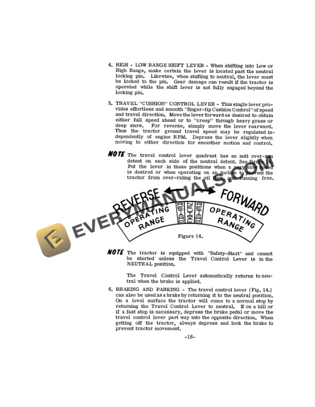 Case 220, 222, 224, 444, 446 Tractor Operator Manual 9-4393-3