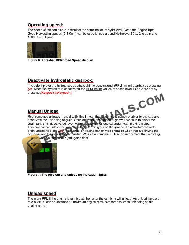 Case 2388 Axial Flow Combine v.1.1 For Farming Simulator 2011 User Manual-3