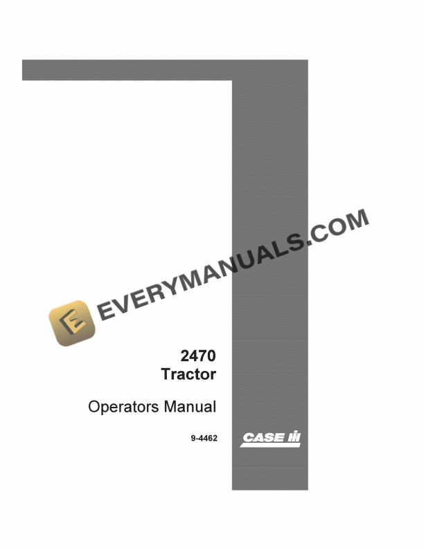 Case 2470 Tractor Operator Manual 9-4462. PDF 1 case 2470 tractor operator manual 9 4462 1
