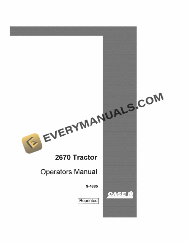 Case 2670 Tractor Operator Manual 9-4885. PDF 2 case 2670 tractor operator manual 9 4885 1