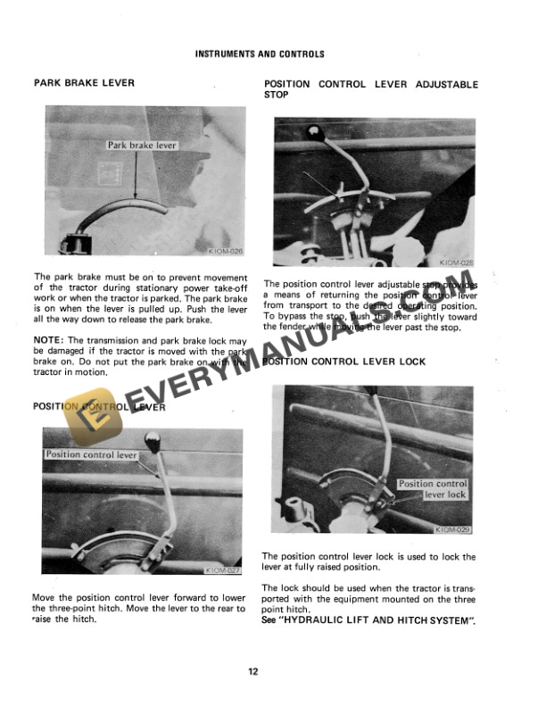 Case 284 Tractor Operator Manual 1004164C1-2