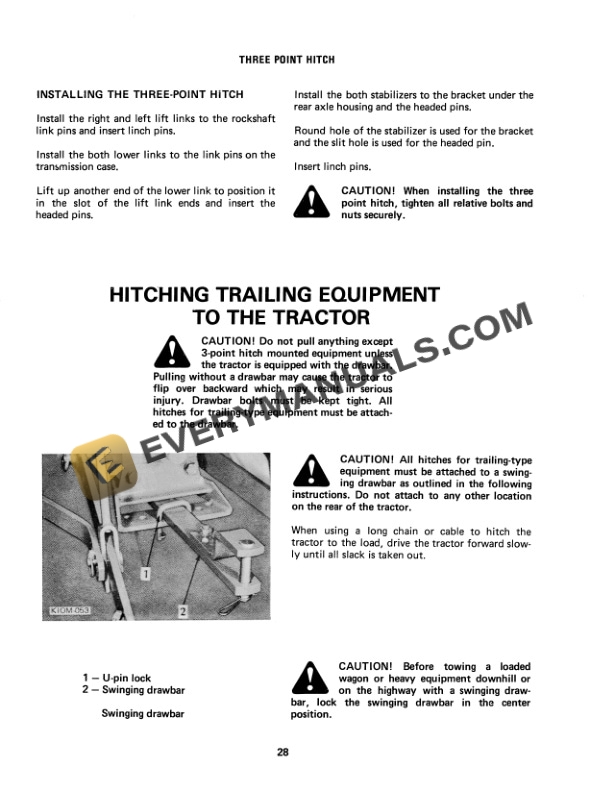 Case 284 Tractor Operator Manual 1004164C1-3