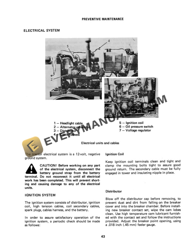 Case 284 Tractor Operator Manual 1004164C1-4