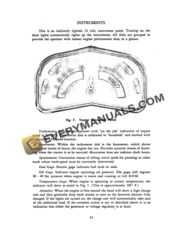Case 300, 301 Diesel Tractor Operator Instruction Manual RI-316-3