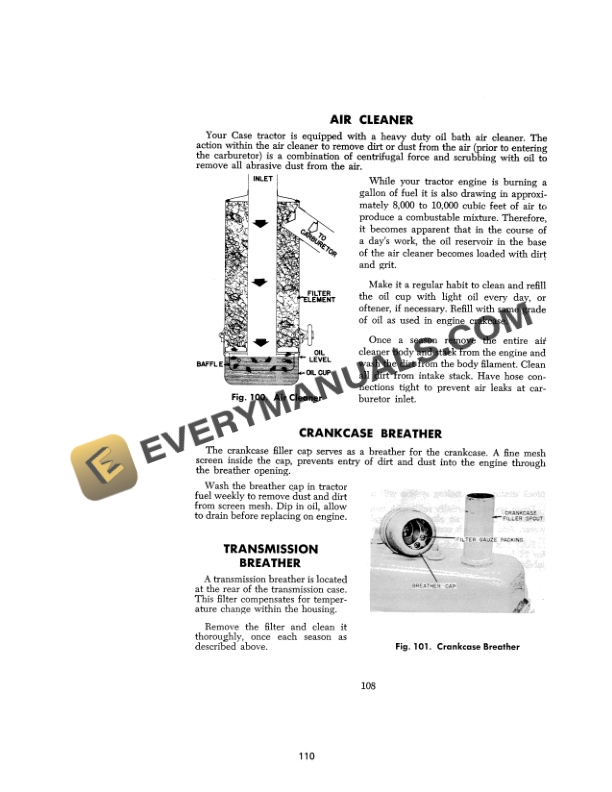 Case 300B, 400B Tractor Operator Manual 9-472-5