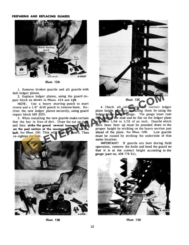 Case 32 Tractor Mower Operator Manual 1010791R2-4