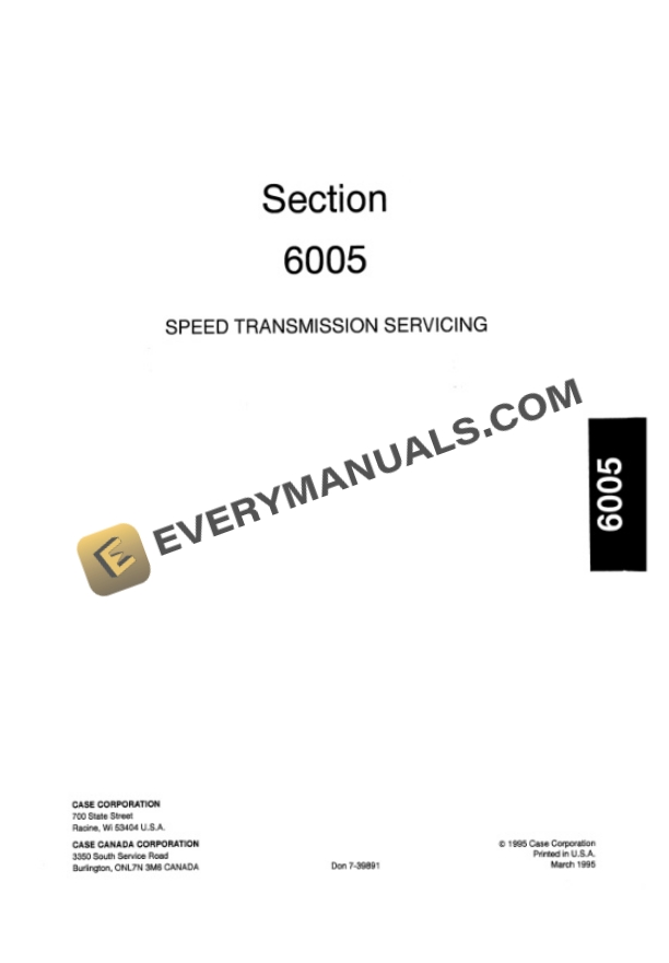 Case 3200, 4200 Series Tractor Service Manual 7-69114-3
