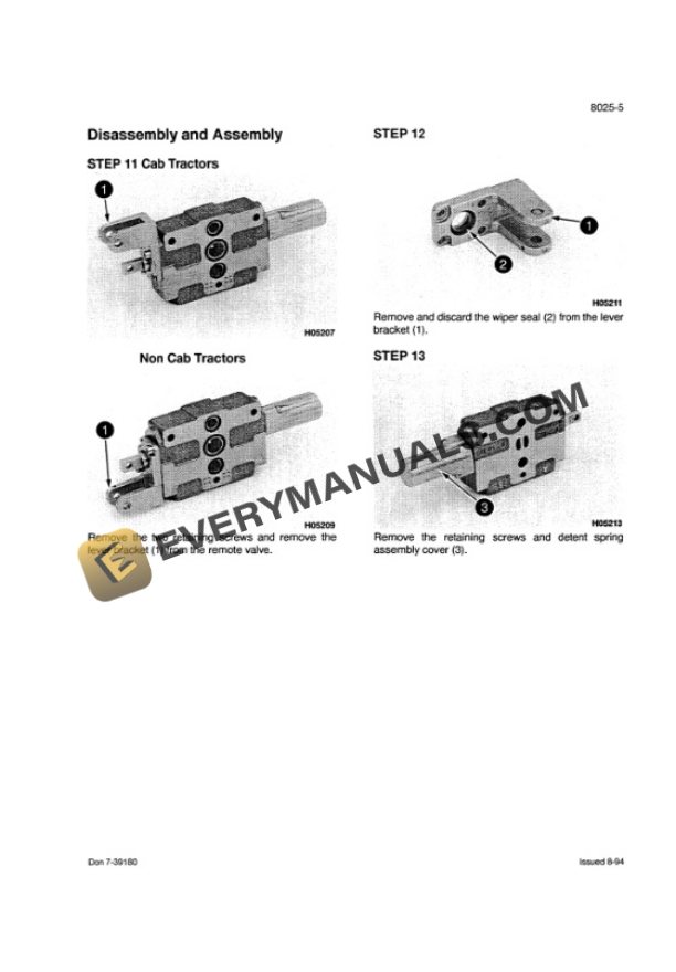 Case 3200, 4200 Series Tractor Service Manual 7-69114-5