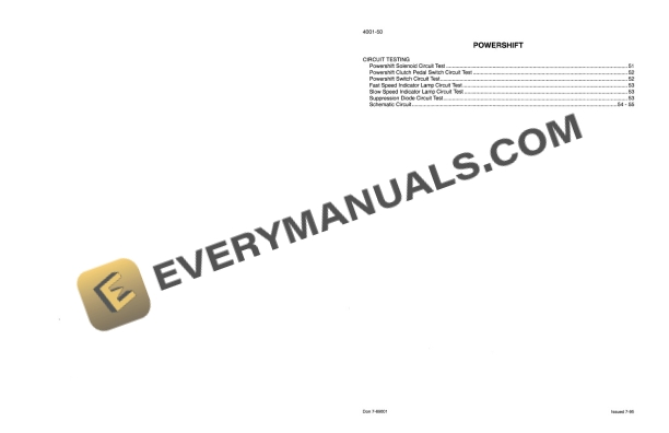 Case 3200, 4200 Series Tractor Service Manual 7-69134-2