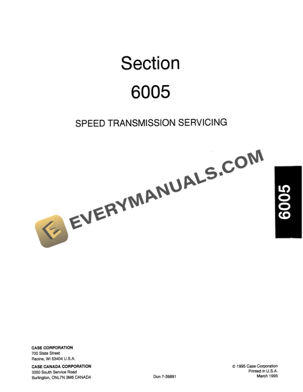 Case 3200, 4200 Series Tractor Service Manual 7-69134-3