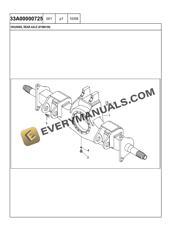 Case 327B Tier 3 Articulated Dump Truck Parts Catalog 84282127-3