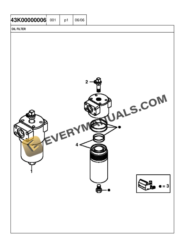Case 335B Tier 3 Articulated Dump Truck Parts Catalog 87560083 NA-4