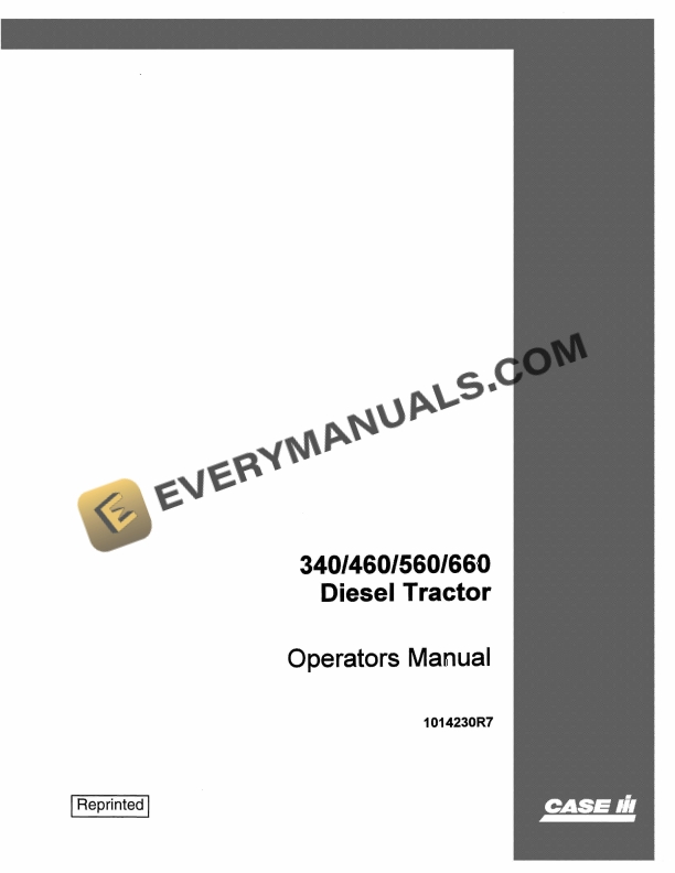 case 340 460 560 660 diesel tractor operator manual 1014230r7 1