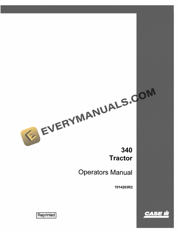 case 340 tractor operator manual 1014203r2 1