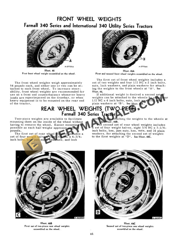Case 340 Utility Tractor Operator Manual 1014185R6-4