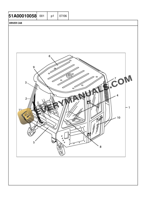 Case 340B Tier 3 Articulated Dump Truck Parts Catalog 87560085 NA-5