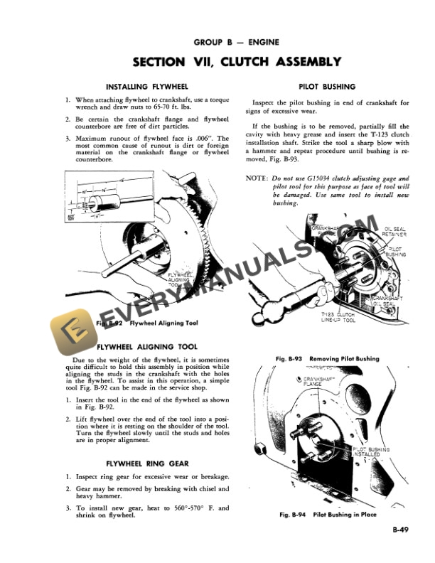 Case 350, 500B, 600B Series Tractor Service Manual 9-92281-2