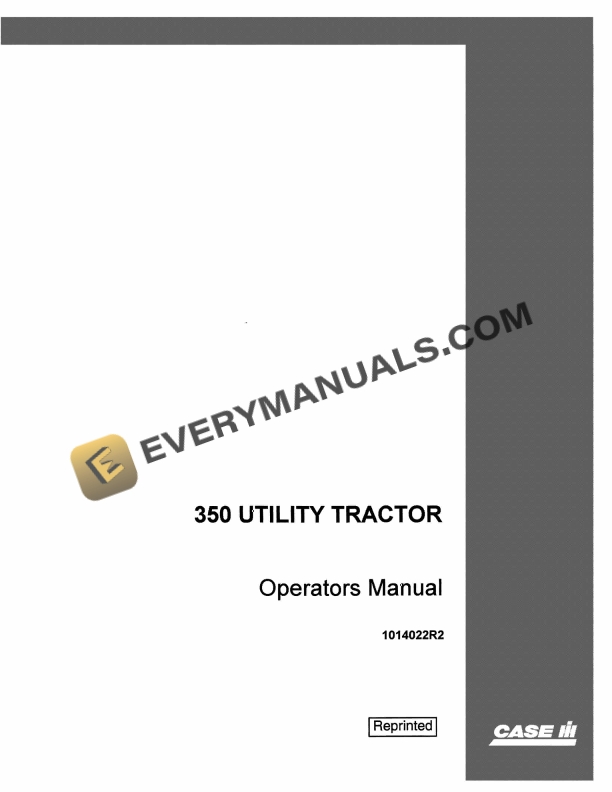 Case 350 Utility Tractor Operator Manual 1014022R2 PDF 3 Case 350 Utility Tractor Operator Manual 1014022R2 PDF