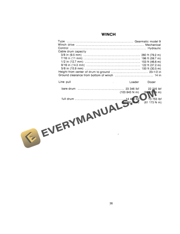 Case 350B Crawler Tractor Operator Manual 9-6772-2