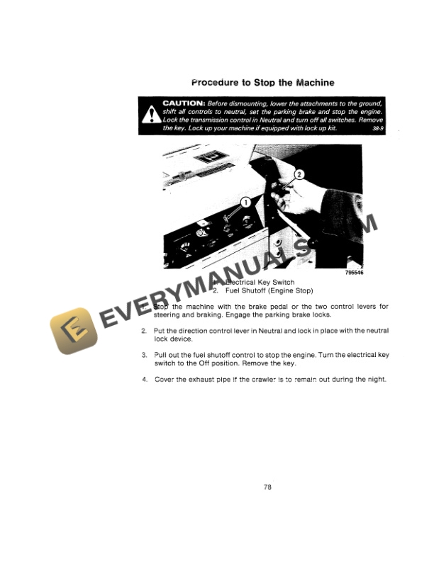 Case 350B Crawler Tractor Operator Manual 9-6772-3