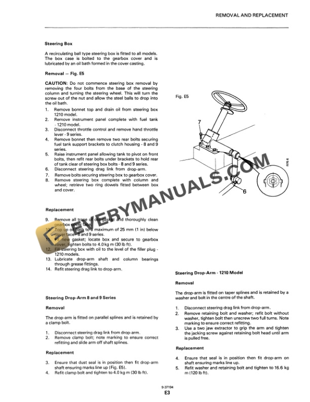 Case 380 Gen Tractor Service Manual 9-73727-3