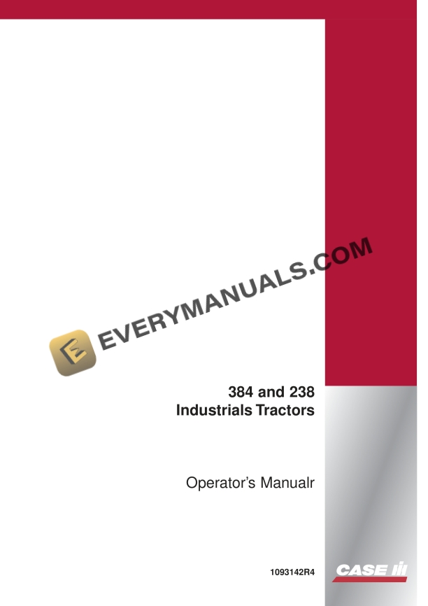 Case 384, 238 Industrial Tractor Operator Manual 1093142R4 PDF 1 case 384 238 industrial tractor operator manual 1093142r4 1