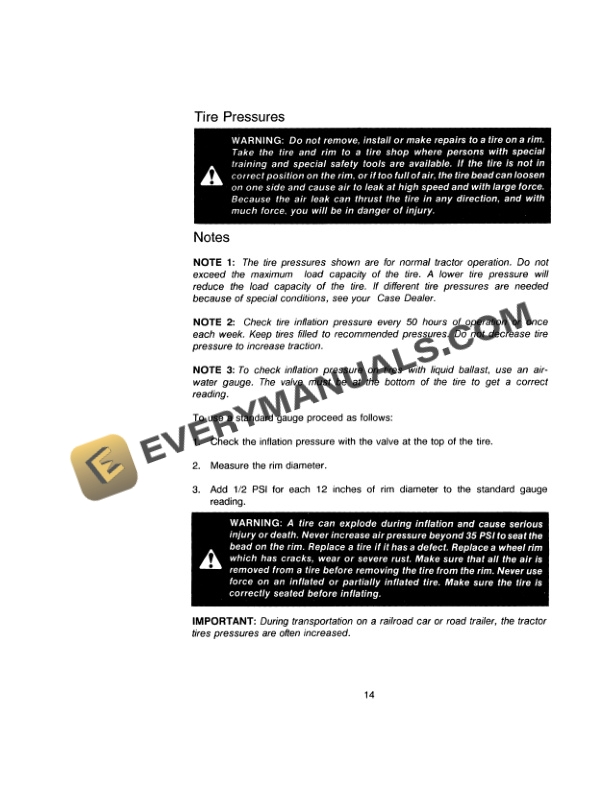 Case 385 Tractor Operator Manual 9-11393-2