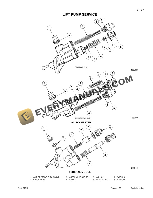 Case 4-390, 4T390, 4TA-390 Engine Service Manual 7-91612-5