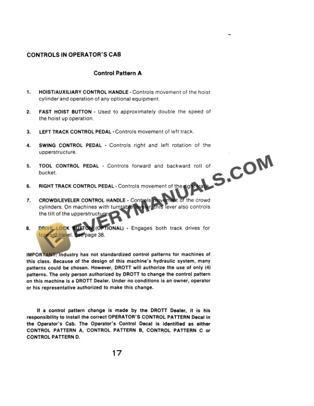 Case 40 Series D Crawler Operator Manual S406272M1-2