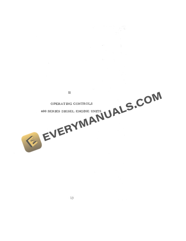 Case 400 Series 251 Cu In Spark Ignition and Diesel Engine Unit Operator Manual 6225-3