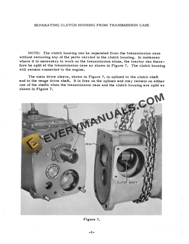 Case 400 Tractors Transmission and Final Drive Service Manual 5693-2