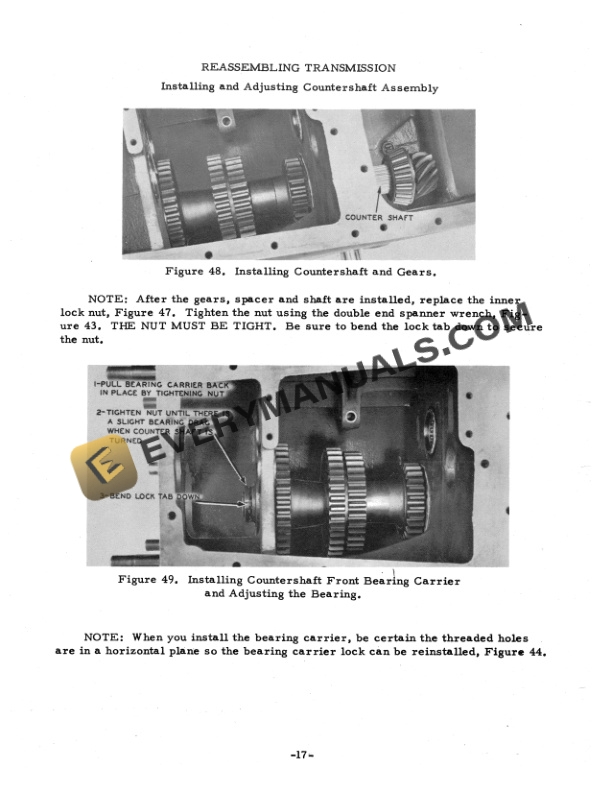 Case 400 Tractors Transmission and Final Drive Service Manual 5693-4