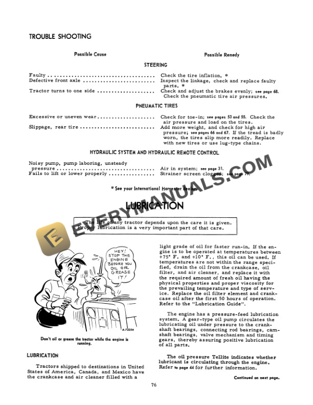 Case 404 Tractor Operator Manual 1082594R2-5