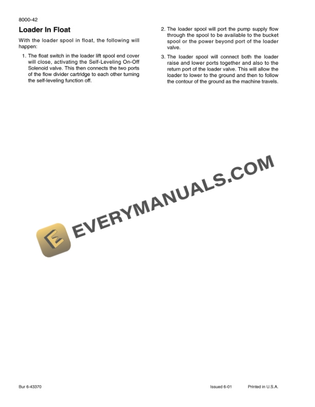 Case 40XT Skid Steer Service Manual 6-45070-4