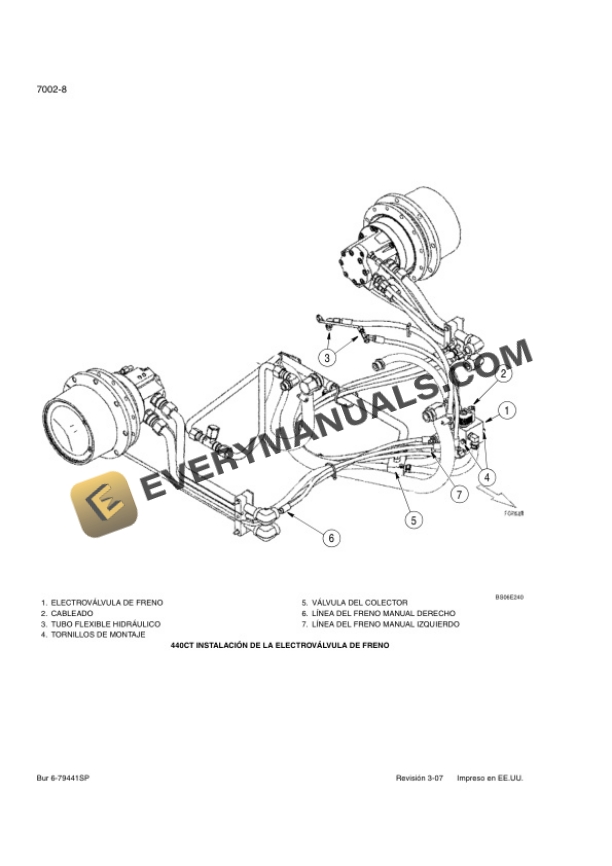 Case 430, 440 Skid Steer and 440CT Compact Track Loader Repair Manual 5-4941.-4