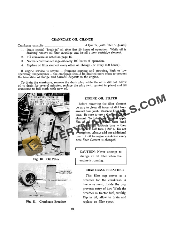 Case 430 Series Gasoline Tractor Operator Manual 9-902-2
