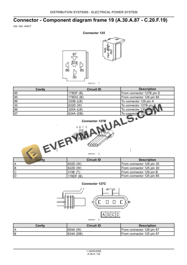 Case 435, 445CT, 445 Tractor Repair Manual 6-75491-2