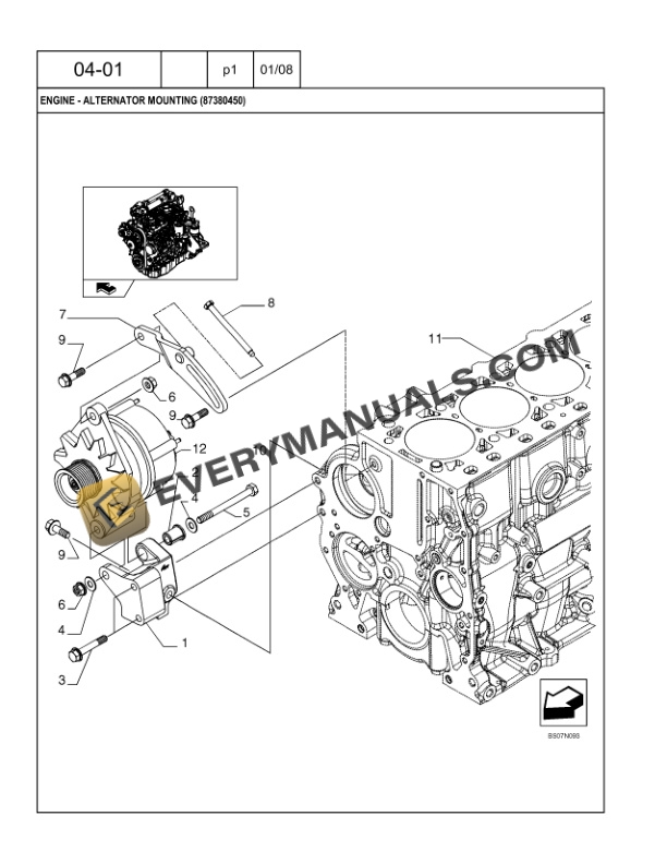 Case 445, 445CT Series 3 Skid Steer, Compact Track Loader Parts Catalog 87632293NA-2