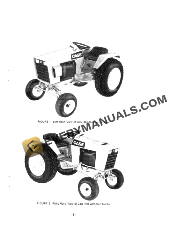 Case 446, 448 Tractor Operator Manual 9-7083.-2